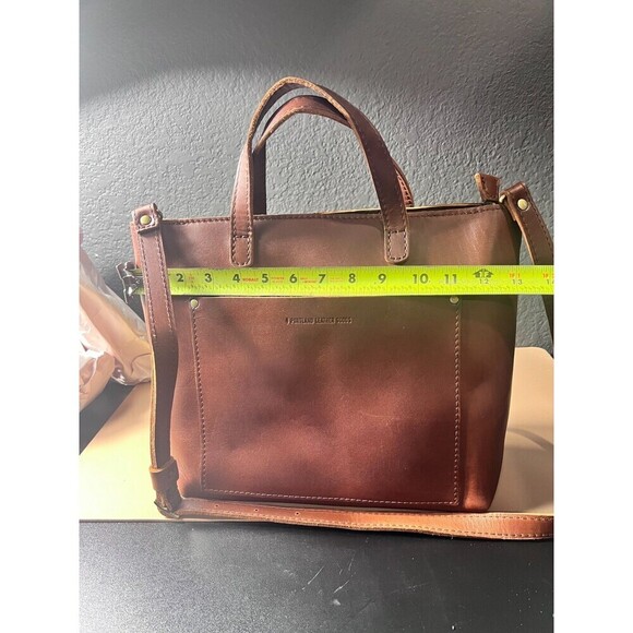 Portland Leather Women's Goods Almost Perfect Zip Medium Tote Bag – Brown - Picture 8 of 16